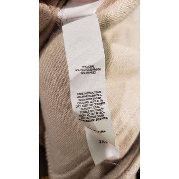 Leze the Label Taylor Pant Sand Wide Leg with pockets Size 2X EUC - Picture 9 of 9